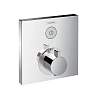 Встраиваемый смеситель для душа Hansgrohe Ecostat Square, хром, 15717400