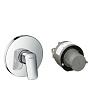 Встраиваемый смеситель для ванны Hansgrohe Logis, хром, 71666000