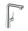 Смеситель для кухни Hansgrohe Metris Select, хром, 14847000