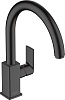Смеситель для кухни Hansgrohe Vernis Shape, черный, 71871670