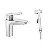 Смеситель для раковины с гигиеническим душем Santek Таос, хром, WH5A08009C001