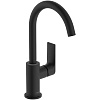 Смеситель для раковины Hansgrohe Rebris E, черный матовый, 72576670