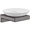 Мыльница Hansgrohe AddStoris, шлифованный черный хром, 41746340