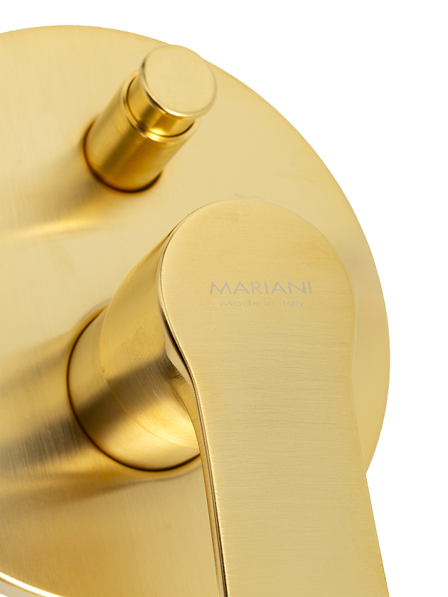Встраиваемый смеситель Mariani Kali, золото брашированное, B22173KL