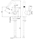 Смеситель для раковины Daniel Rubinetterie Swing, черный матовый, SG606N15 - изображение 3