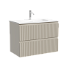 Тумба с раковиной SANCOS SNOB R, 69 см, SNR70/39CE+CN7029