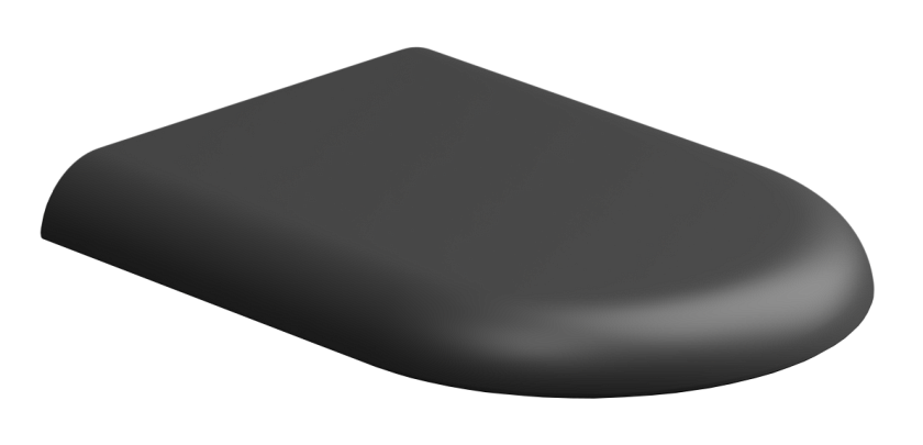 Крышка-сиденье GSG Ceramic Design Petra, черный матовый, PECOPRTICR003