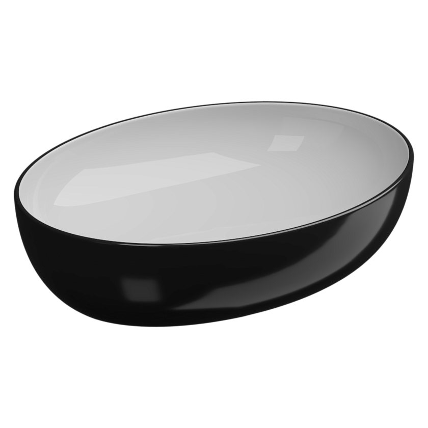 Раковина накладная GSG Ceramic Design Easy, 55 см, EALAVOV55BI000/002