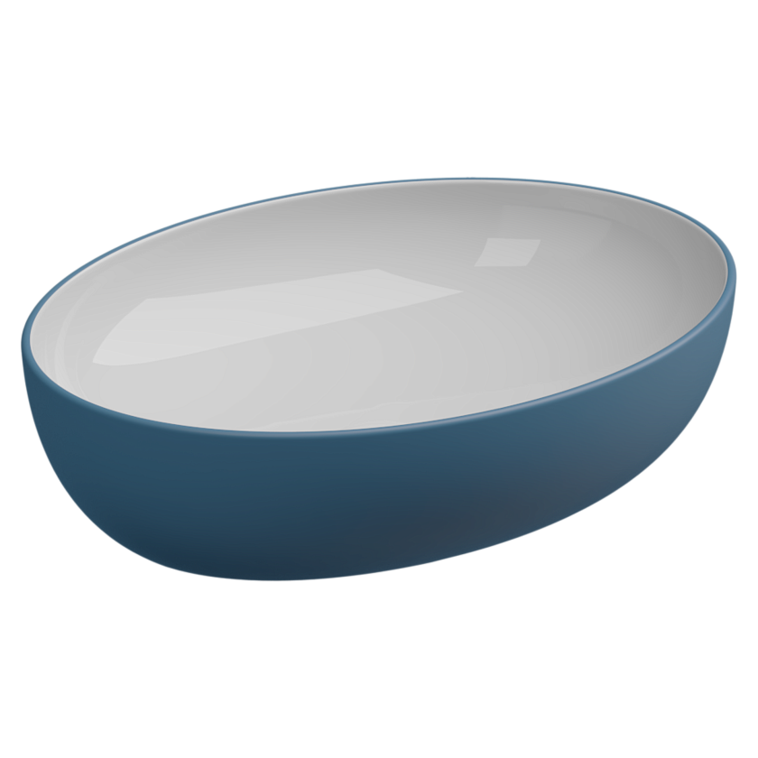 Раковина накладная GSG Ceramic Design Easy, 55 см, EALAVOV55BI000/027