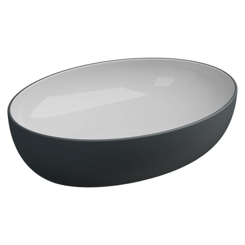 Раковина накладная GSG Ceramic Design Easy, 55 см, EALAVOV55BI000/028