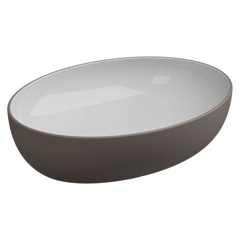 Раковина накладная GSG Ceramic Design Easy, 55 см, EALAVOV55BI000/029