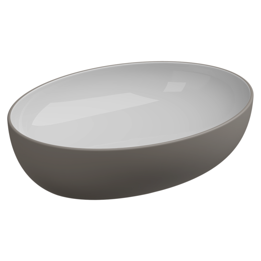 Раковина накладная GSG Ceramic Design Easy, 55 см, EALAVOV55BI000/030