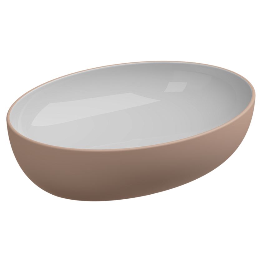 Раковина накладная GSG Ceramic Design Easy, 55 см, EALAVOV55BI000/032