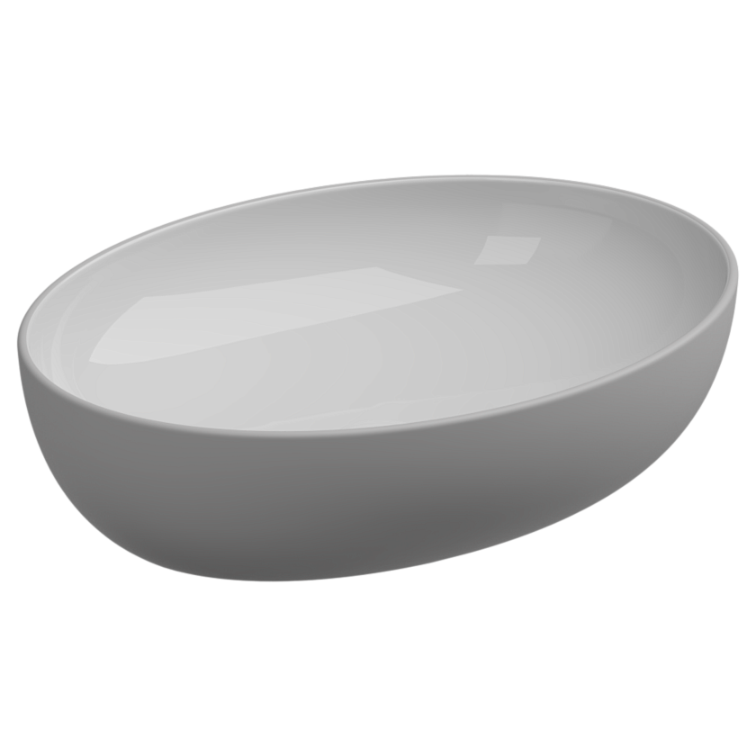 Раковина накладная GSG Ceramic Design Easy, 55 см, EALAVOV55BI000/033