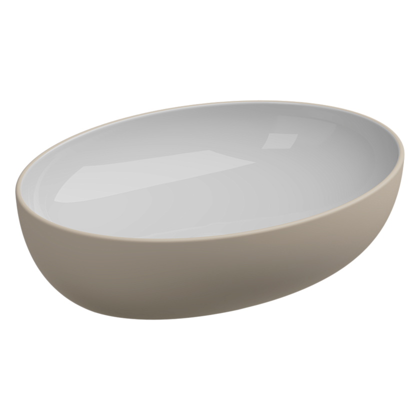 Раковина накладная GSG Ceramic Design Easy, 55 см, EALAVOV55BI000/034