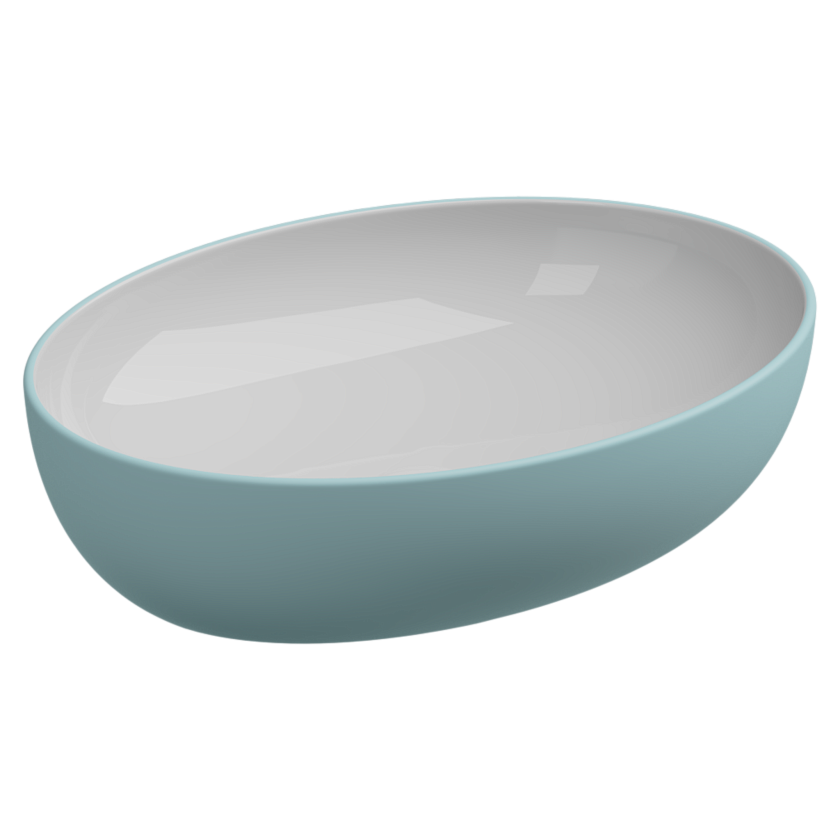 Раковина накладная GSG Ceramic Design Easy, 55 см, EALAVOV55BI000/037