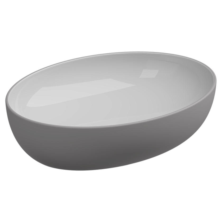 Раковина накладная GSG Ceramic Design Easy, 55 см, EALAVOV55BI000/038