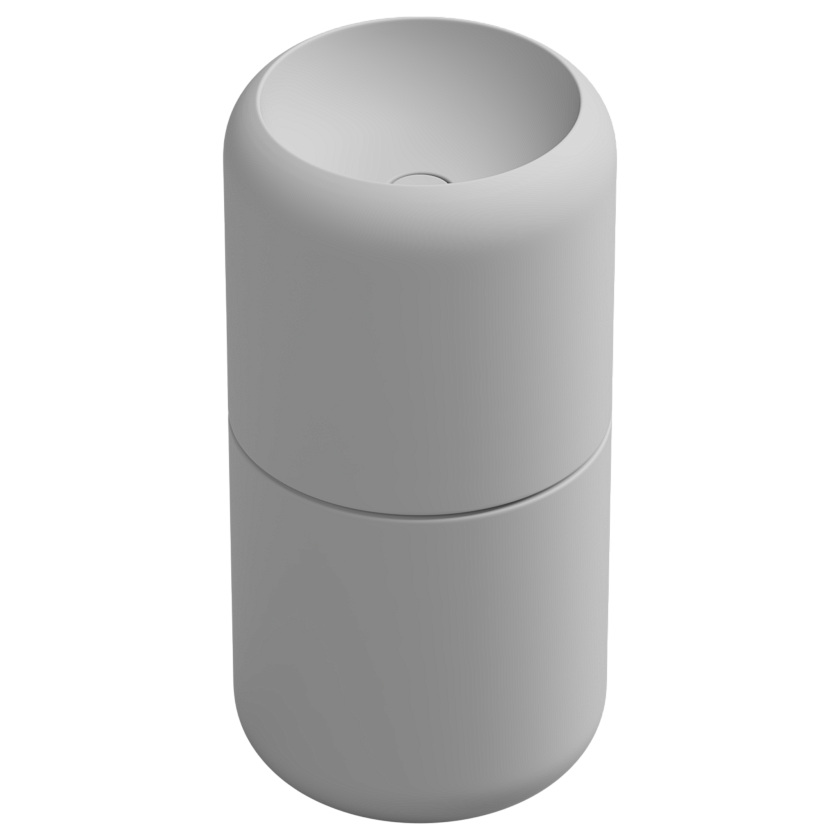 Раковина напольная GSG Ceramic Design Petra, 42 см, белый матовый, PELAVCOLFS001