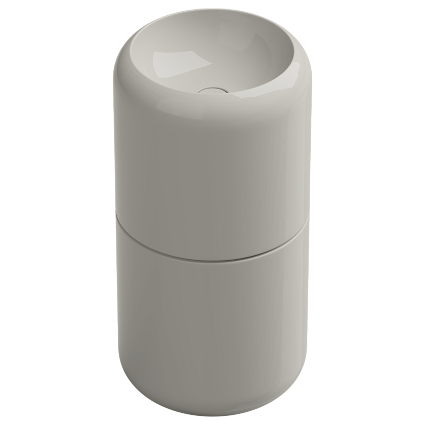 Раковина напольная GSG Ceramic Design Petra, 42 см, пергамон глянцевый, PELAVCOLFS013