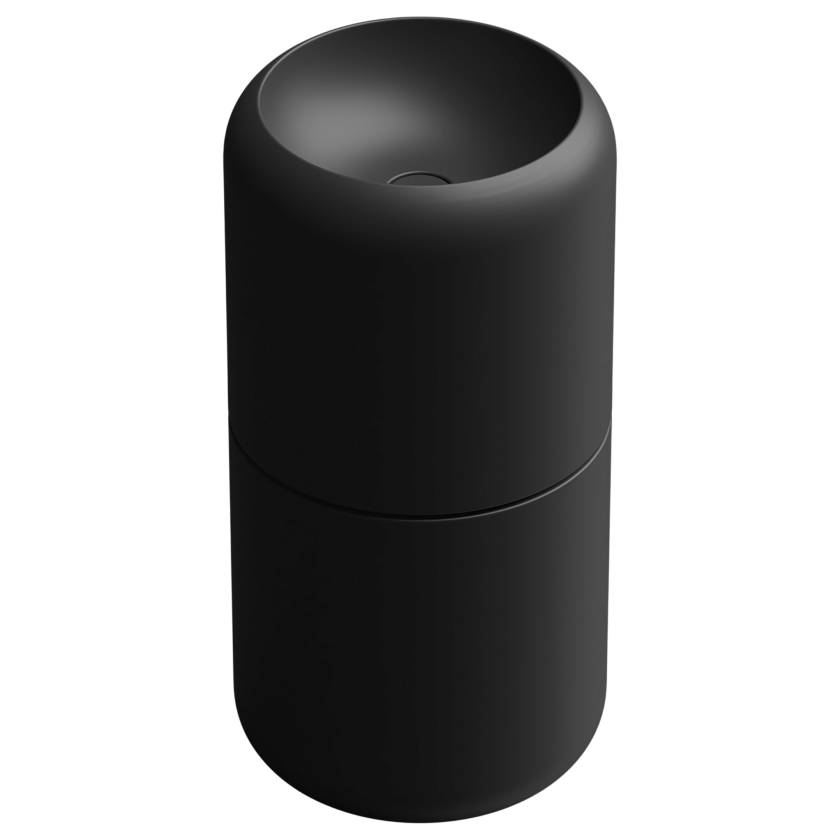 Раковина напольная GSG Ceramic Design Petra, 42 см, черный матовый, PELAVCOLFS003