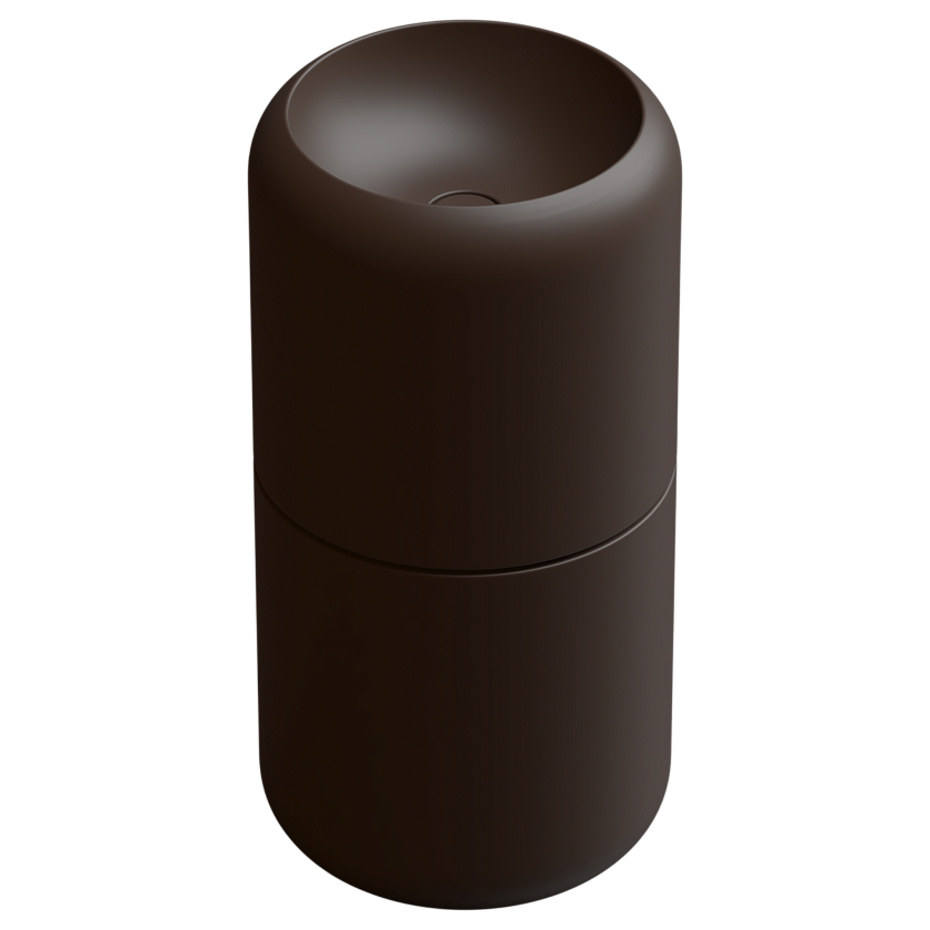 Раковина напольная GSG Ceramic Design Petra, 42 см, cacao matt, PELAVCOLFS035
