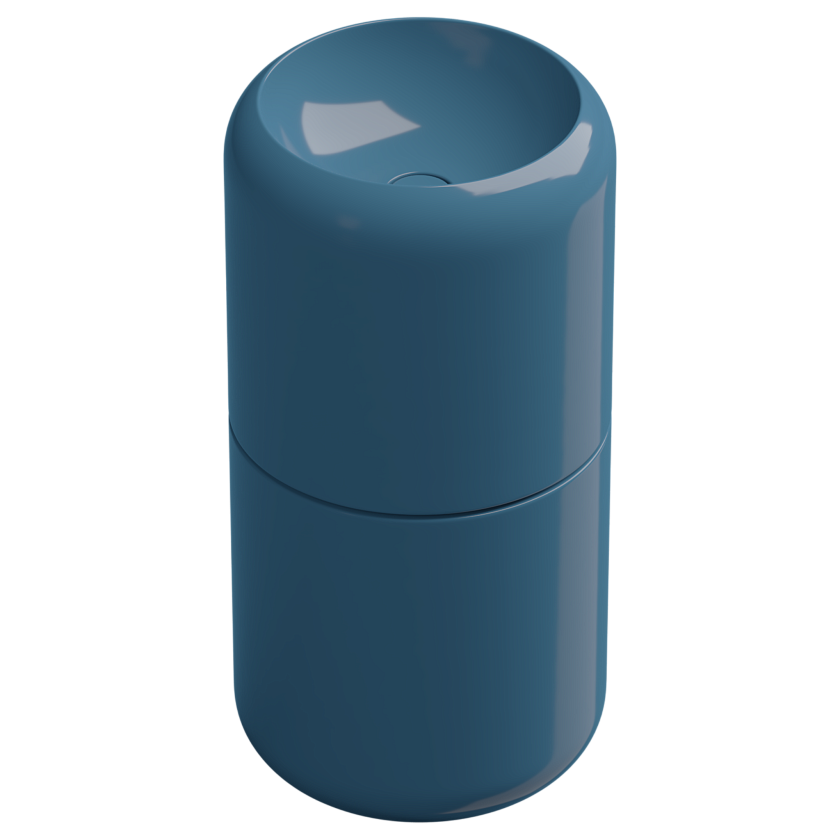 Раковина напольная GSG Ceramic Design Petra, 42 см, denim glossy, PELAVCOLFS040