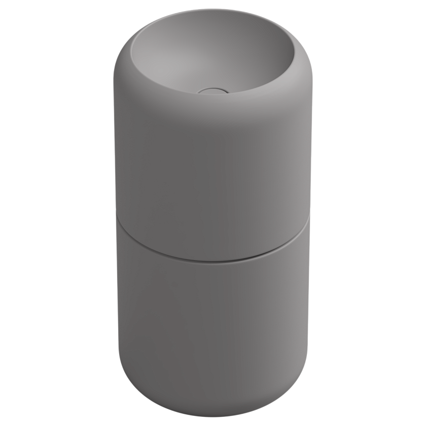 Раковина напольная GSG Ceramic Design Petra, 42 см, fumo matt, PELAVCOLFS038