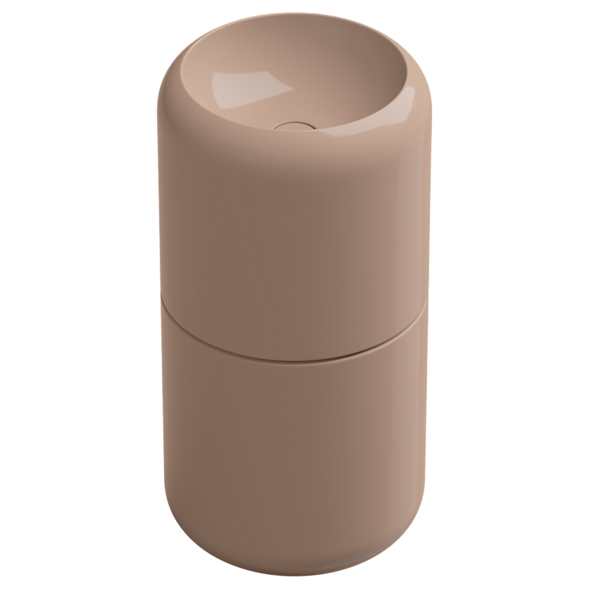 Раковина напольная GSG Ceramic Design Petra, 42 см, rosa glossy, PELAVCOLFS039
