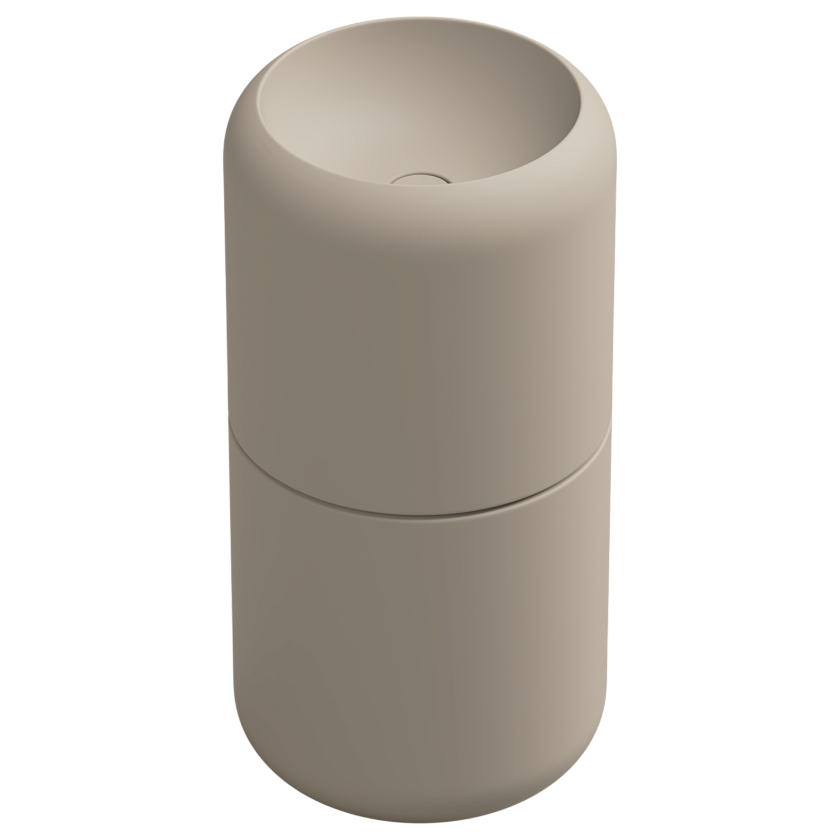 Раковина напольная GSG Ceramic Design Petra, 42 см, sabbia matt, PELAVCOLFS034