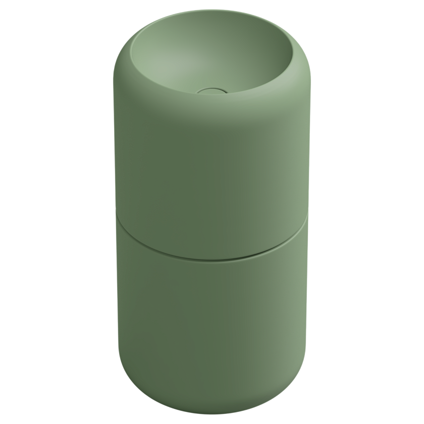 Раковина напольная GSG Ceramic Design Petra, 42 см, salvia matt, PELAVCOLFS031