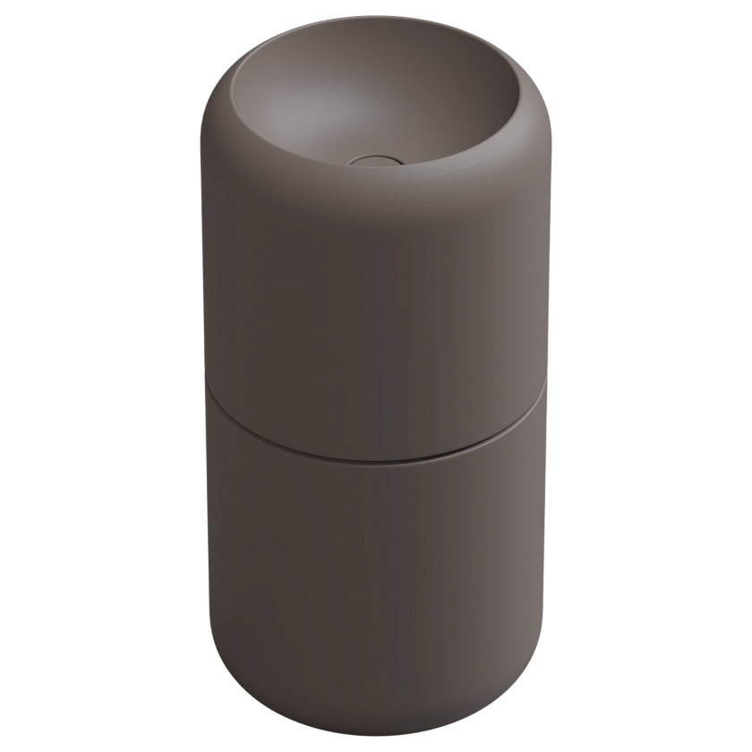Раковина напольная GSG Ceramic Design Petra, 42 см, tortora matt, PELAVCOLFS029