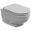 Чаша подвесного унитаза GSG Ceramic Design Time, белый глянцевый, TIWCSO000