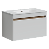 Тумба с раковиной SANCOS Smart, 79 см, белый