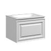 Тумба с раковиной SANCOS Very, 59 см, bianco