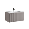 Тумба с раковиной SANCOS SNOB R 1.0, 79 см, doha soft