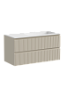 Тумба с раковиной SANCOS SNOB T, 99 см, правая, beige soft