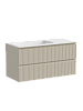 Тумба с раковиной SANCOS SNOB T, 99 см, левая, beige soft