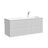 Тумба с раковиной SANCOS SNOB R, 119 см, правая, bianco