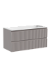 Тумба с раковиной SANCOS SNOB R, 99 см, doha soft