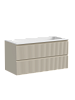 Тумба с раковиной SANCOS SNOB R, 99 см, beige soft