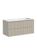 Тумба с раковиной SANCOS SNOB R, 99 см, правая, beige soft