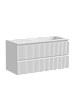Тумба с раковиной SANCOS SNOB R, 99 см, правая, bianco