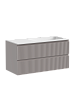 Тумба с раковиной SANCOS SNOB R, 99 см, правая, doha soft