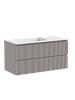 Тумба с раковиной SANCOS SNOB R, 99 см, левая, doha soft