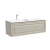 Тумба с раковиной SANCOS Very, 119 см, левая, beige soft