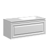 Тумба с раковиной SANCOS Very, 99 см, правая, bianco