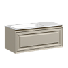 Тумба с раковиной SANCOS Very, 99 см, левая, beige soft