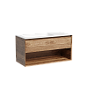 Тумба с раковиной SANCOS Marmi 1.0, 99 см, левая, дуб чарльстон