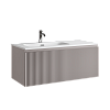 Тумба с раковиной SANCOS SNOB R 1.0, 99 см, левая, doha soft