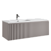 Тумба с раковиной SANCOS SNOB R 1.0, 119 см, левая, doha soft